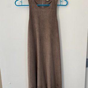 Paper Crane Microsuede Dress (Medium)